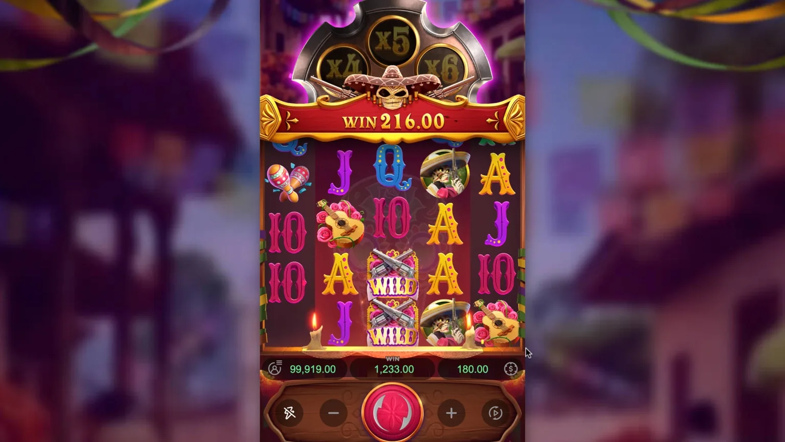 Free demo preview of the Wild Bandito reels